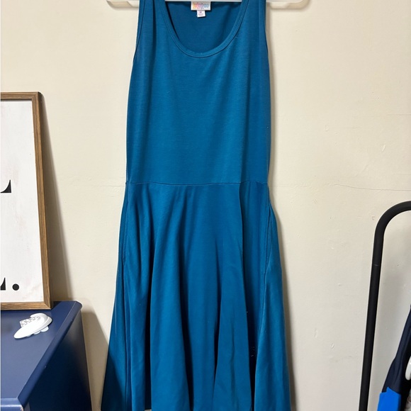 LuLaRoe Dresses & Skirts - LuLaRoe Vibrant Blue Mini Dress